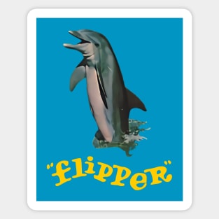 Flipper - They Call Him - 60s Kids Tv Show Sticker